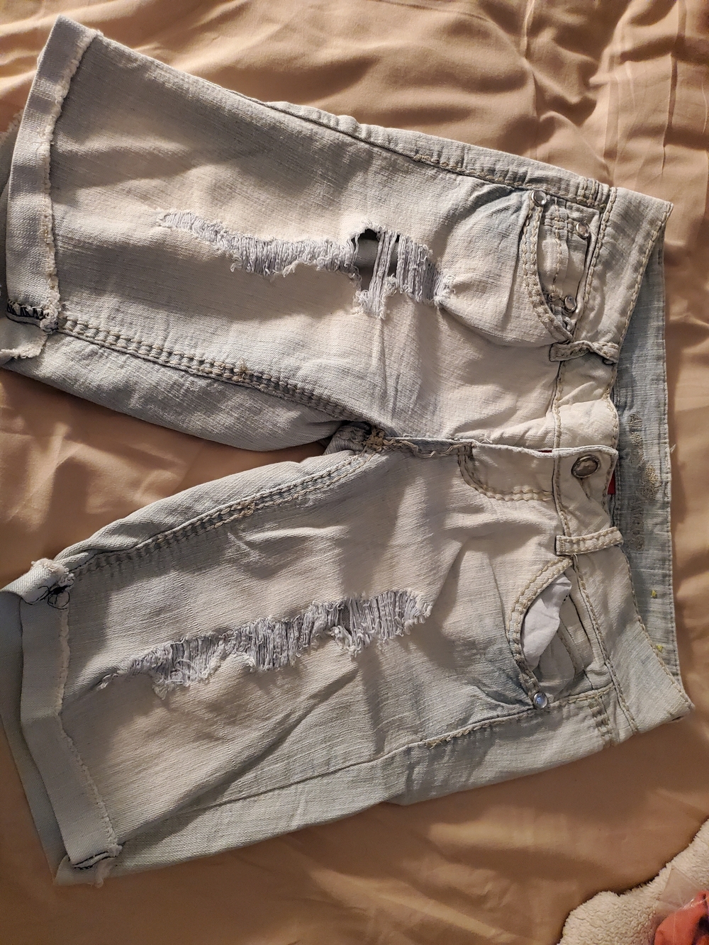 Almost Famous cream denim